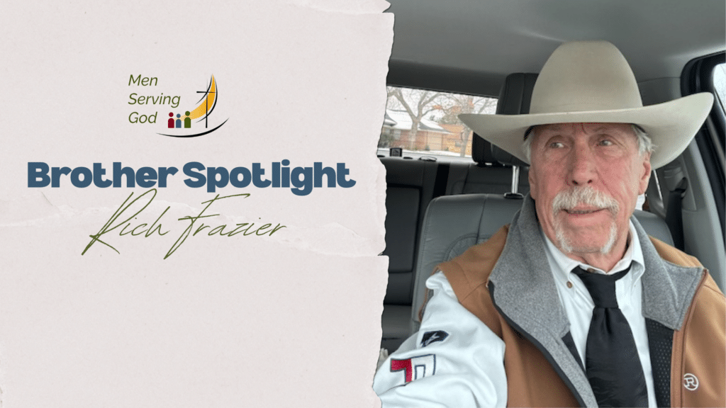 Rich Frazier featured in a Men Serving God member spotlight
